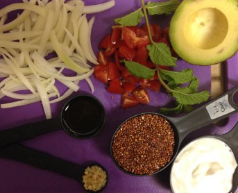Raw Spice Bar quinoa bowl ingredients